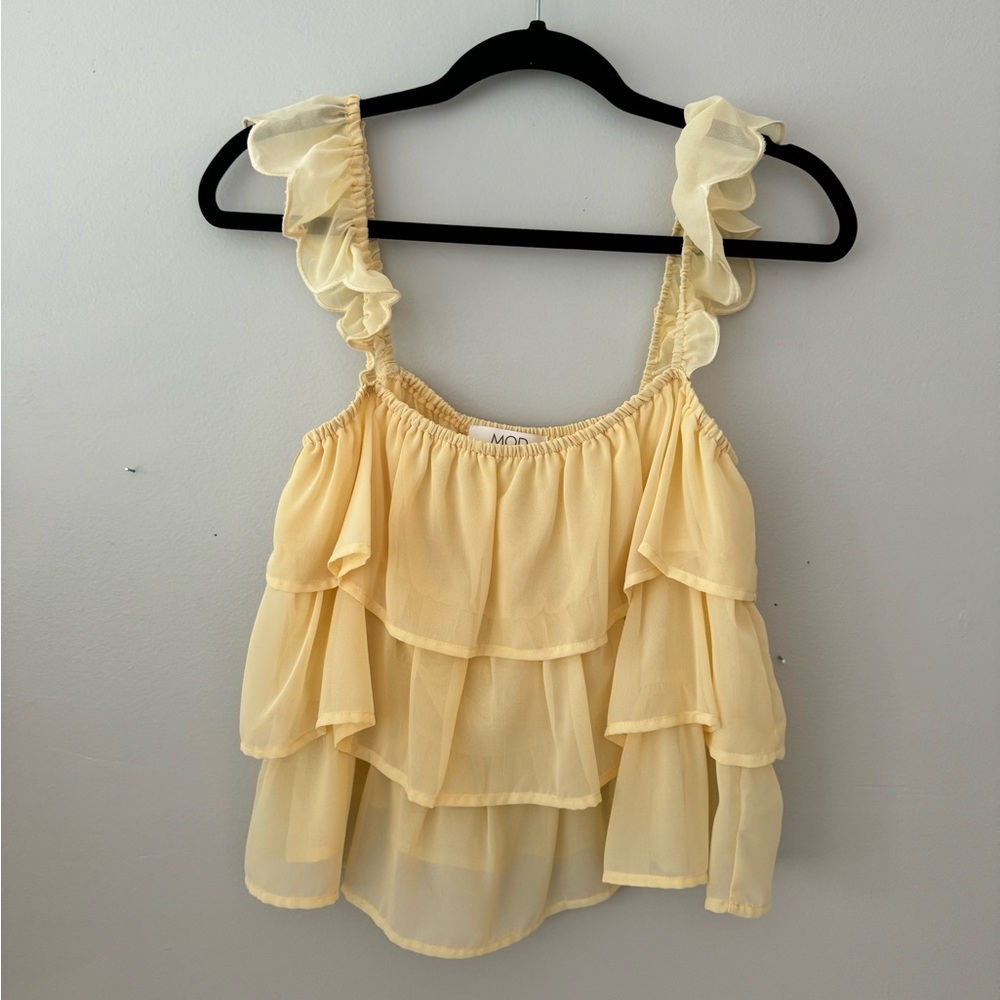 MOD Boutique Ruffle Top